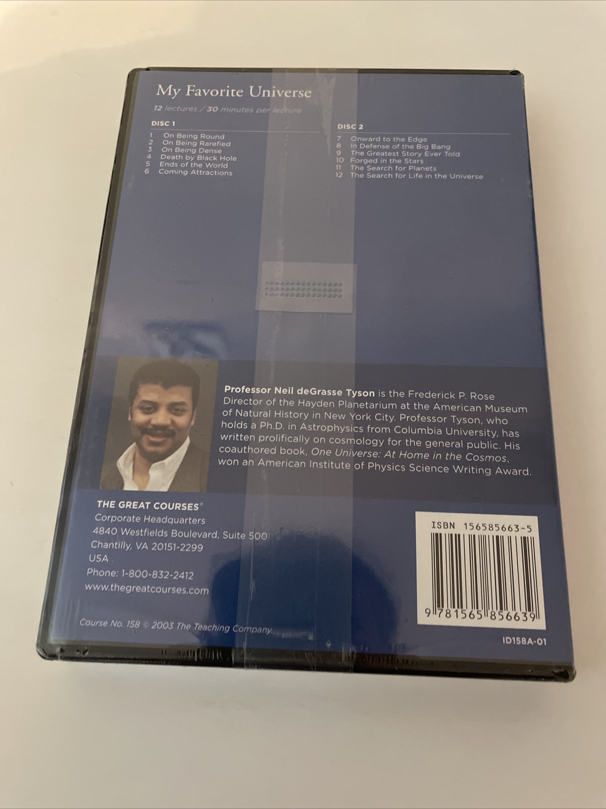 My Favorite Universe by Neil deGrasse Tyson (2003, Hardcover / DVD) Sealed