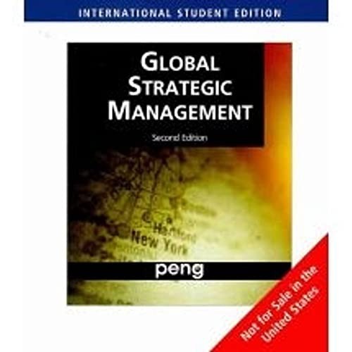Global Strategic Management, Internatio… by Peng, Mike W. Paperback / softback