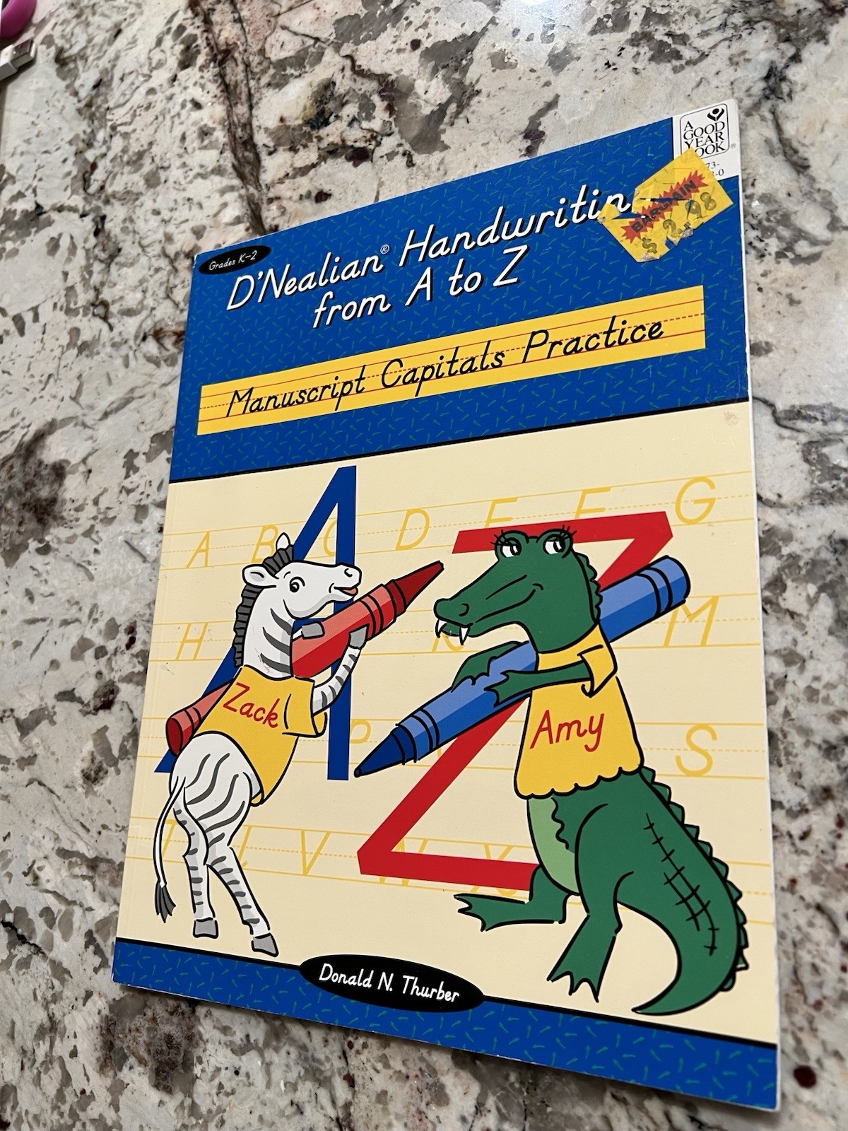 D’Nealian Handwriting from A to Z: Manuscript Capitals Practice