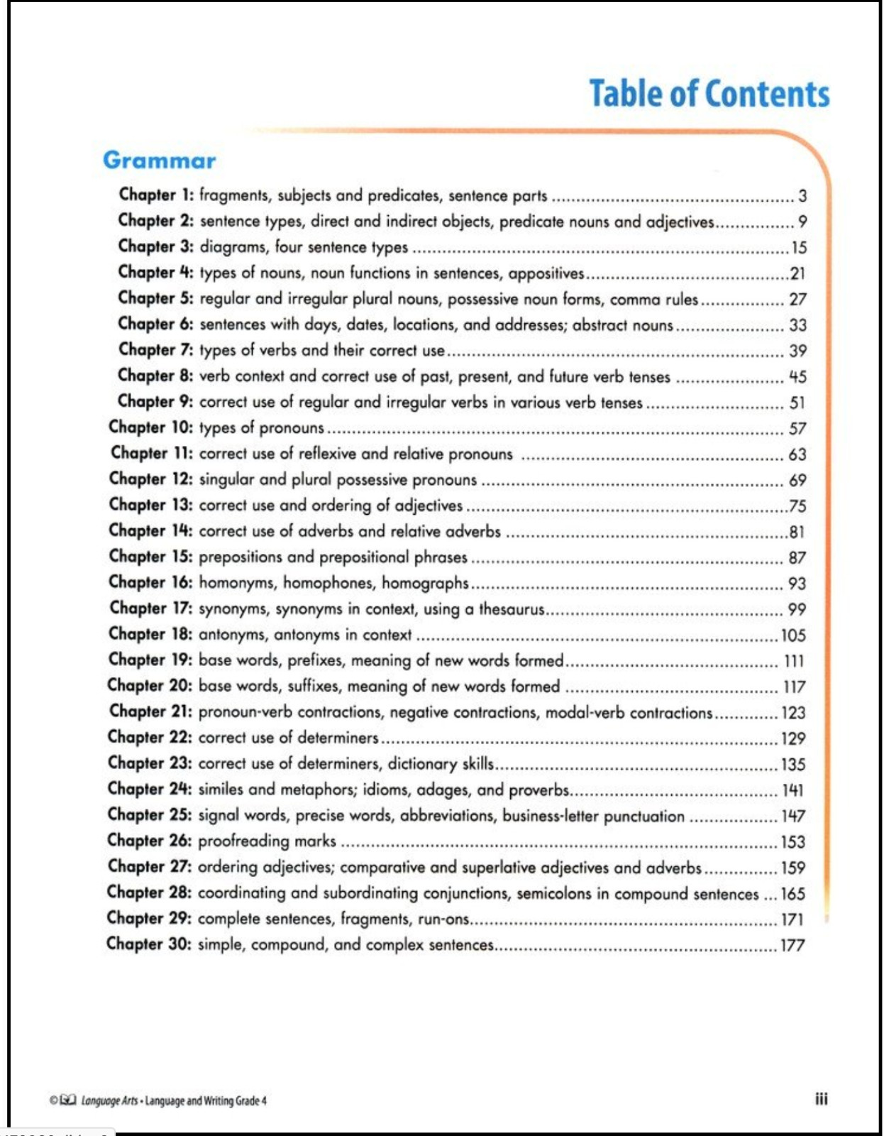 ACSI Purposeful Design LANGUAGE ARTS GRADE 4 STUDENT TEXT Language & Writing