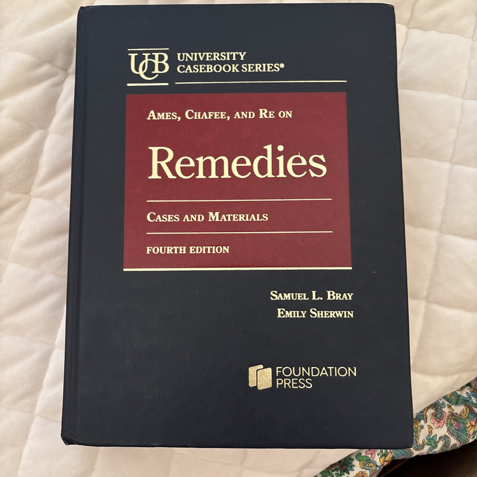 Ames, Chafee, and Re on Remedies 4th Ed Bray Sherwin Foundation Press Law