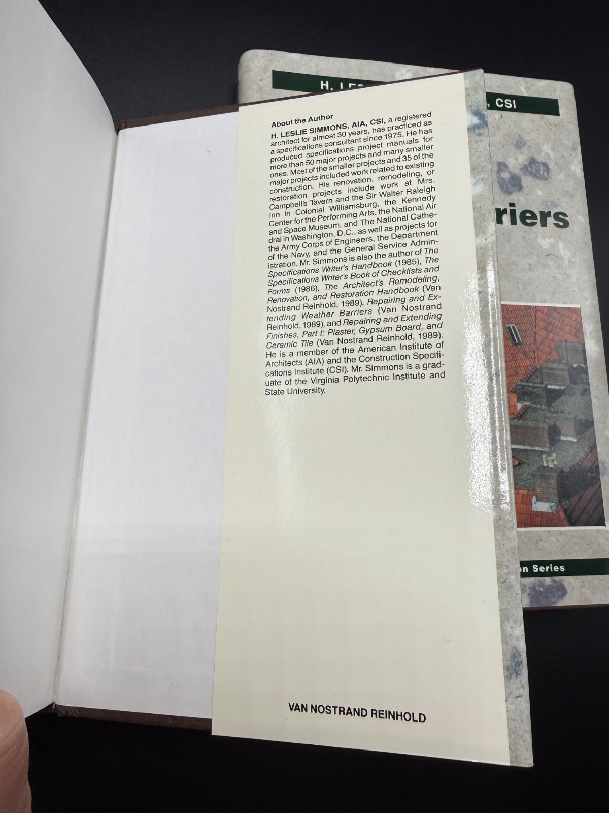 Repairing and Extending Weather Barriers/Finishes By H L Simmons 2 Vol Set Build
