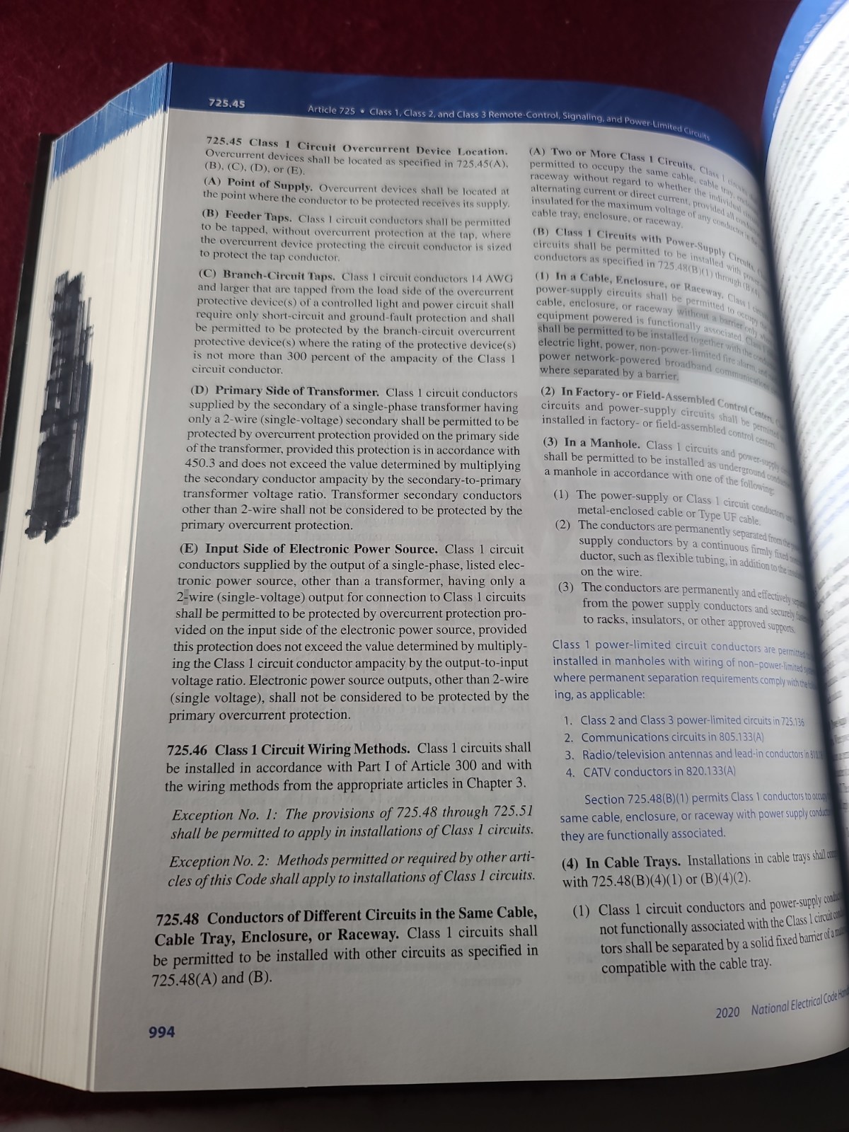 NFPA 70 National Electrical Code Handbook 2020 Edition Hardcover
