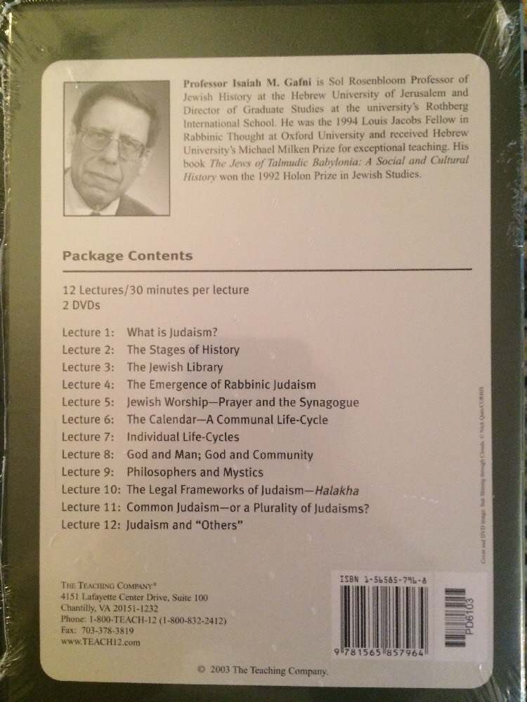 Great World Religions : Judaism (2003, Hardcover / DVD)
