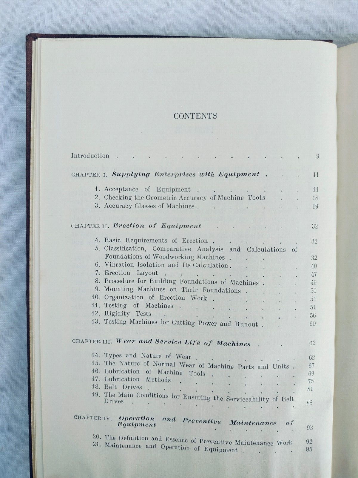 Installation and Maintenance of Woodworking Machinery by Sheinov, Mir Publishers
