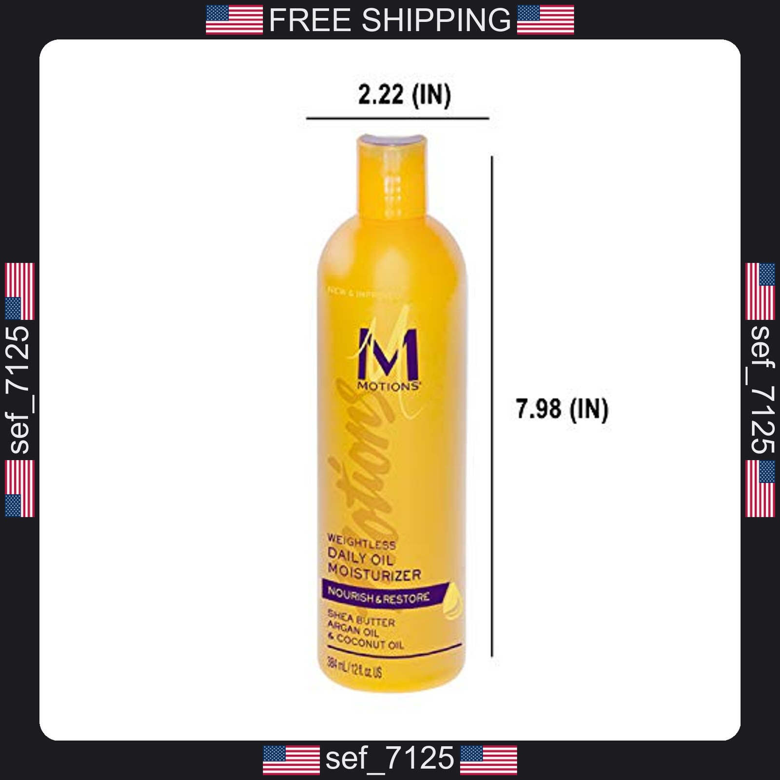 Motions Nourish & Care Weightless Daily Oil Moisturizer, 12 Oz