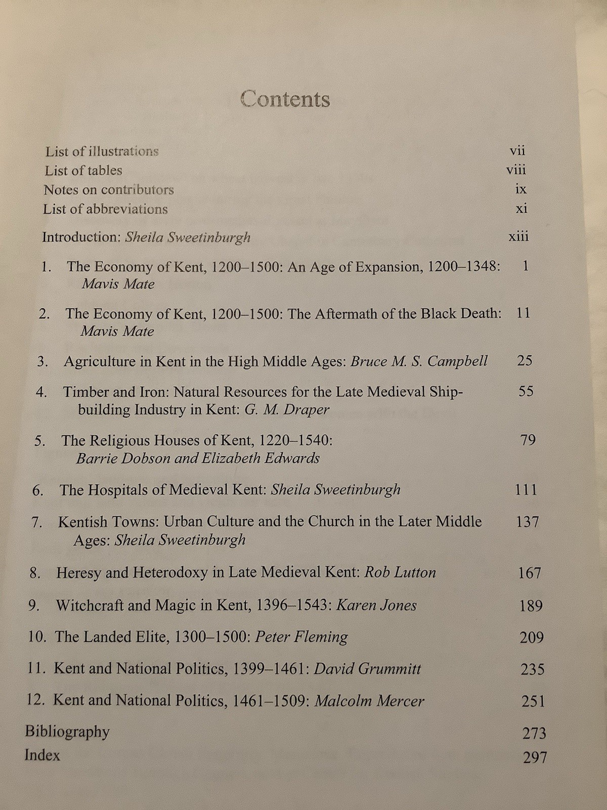 Later Medieval Kent 1220-1540 Sheila Sweetinburgh (Ed), Hbk, D/J