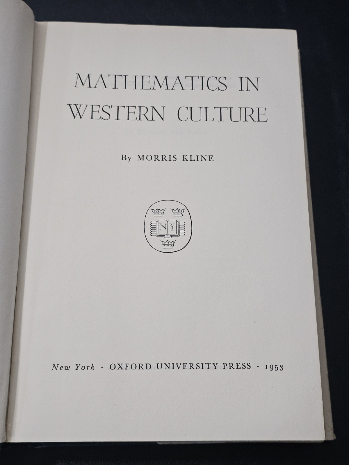 Lot Of 6 HTF VTG Math / Physics Books – Mathematics – Kline / Weyl / Peierls etc