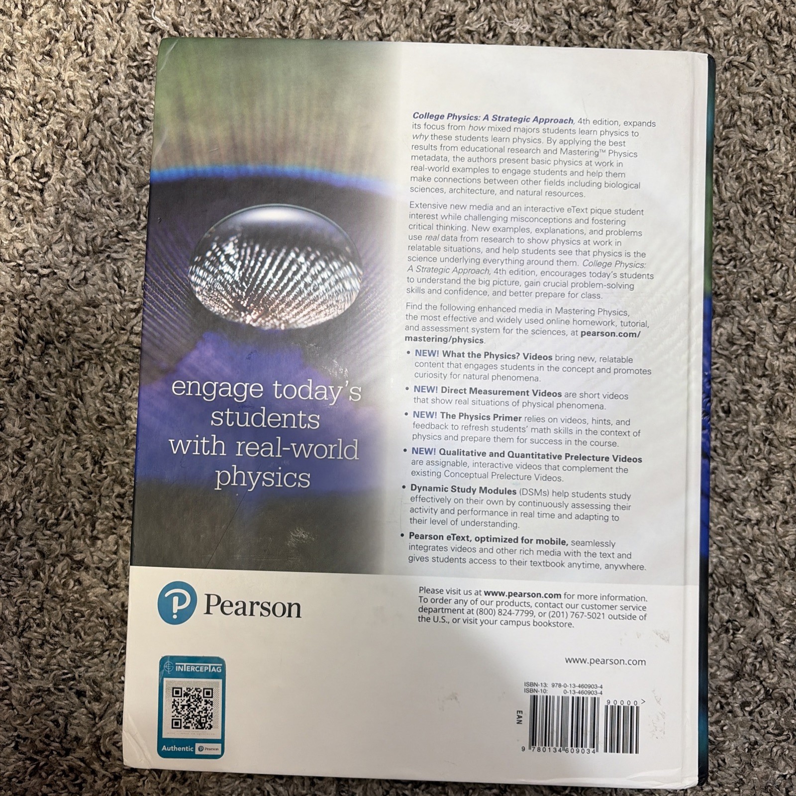 College Physics: A Strategic Approach, 4th Edition, Hardcover, Very Good