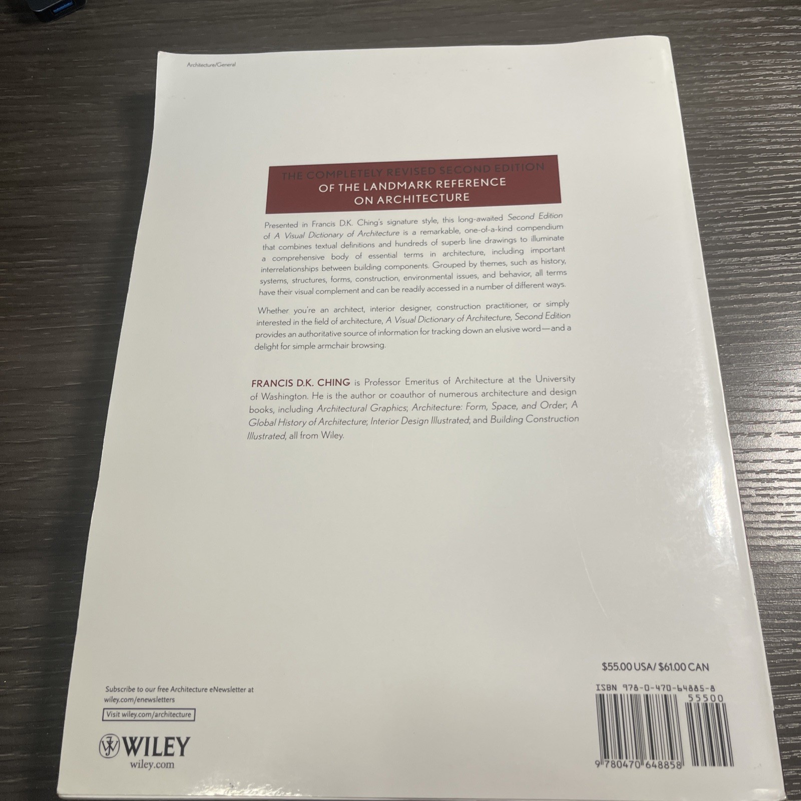 Visual Dictionary of Architecture by Francis D. K. Ching (2011, Trade Paperback)