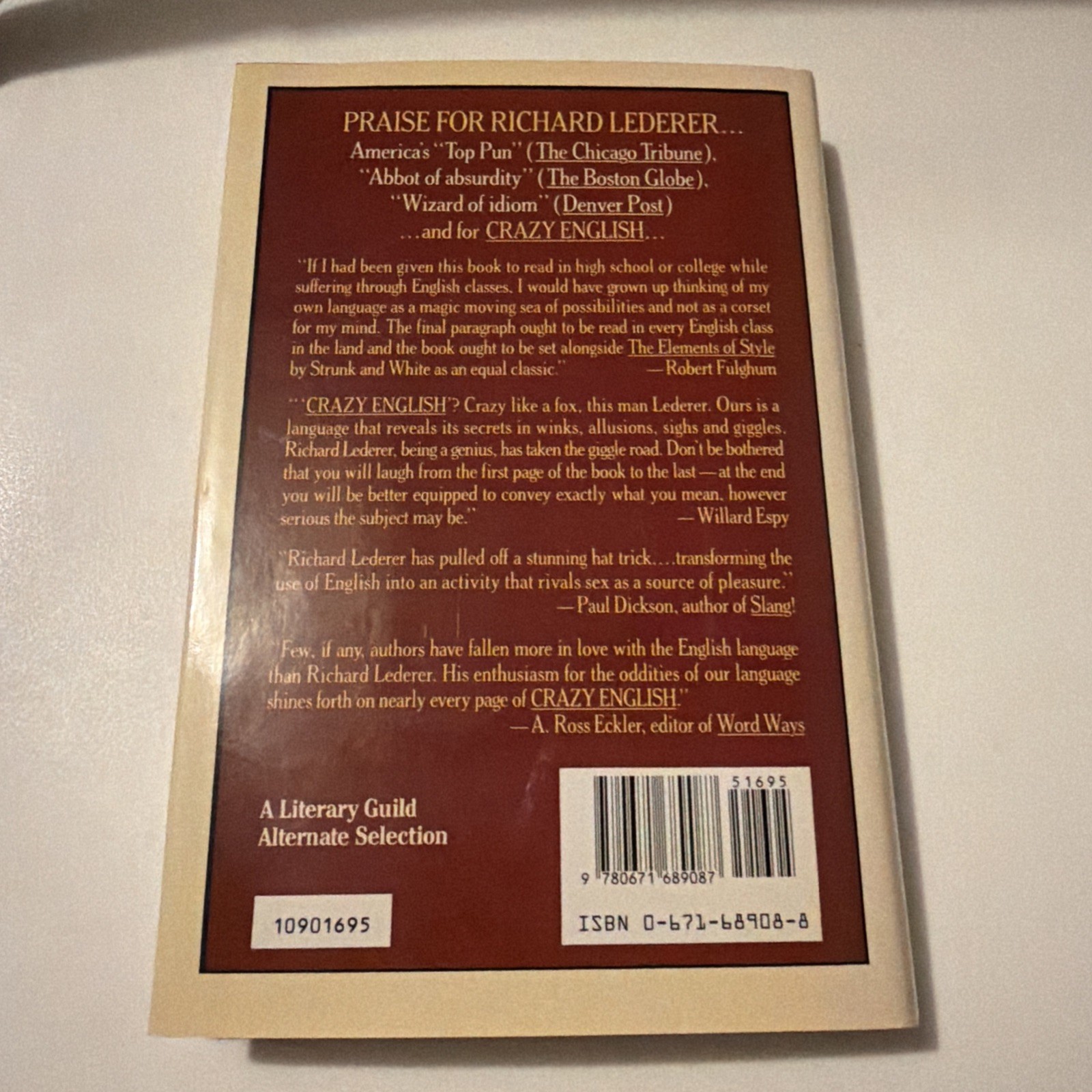 Play of Words : Fun and Games for Language Lovers by Richard Lederer (SIGNED)