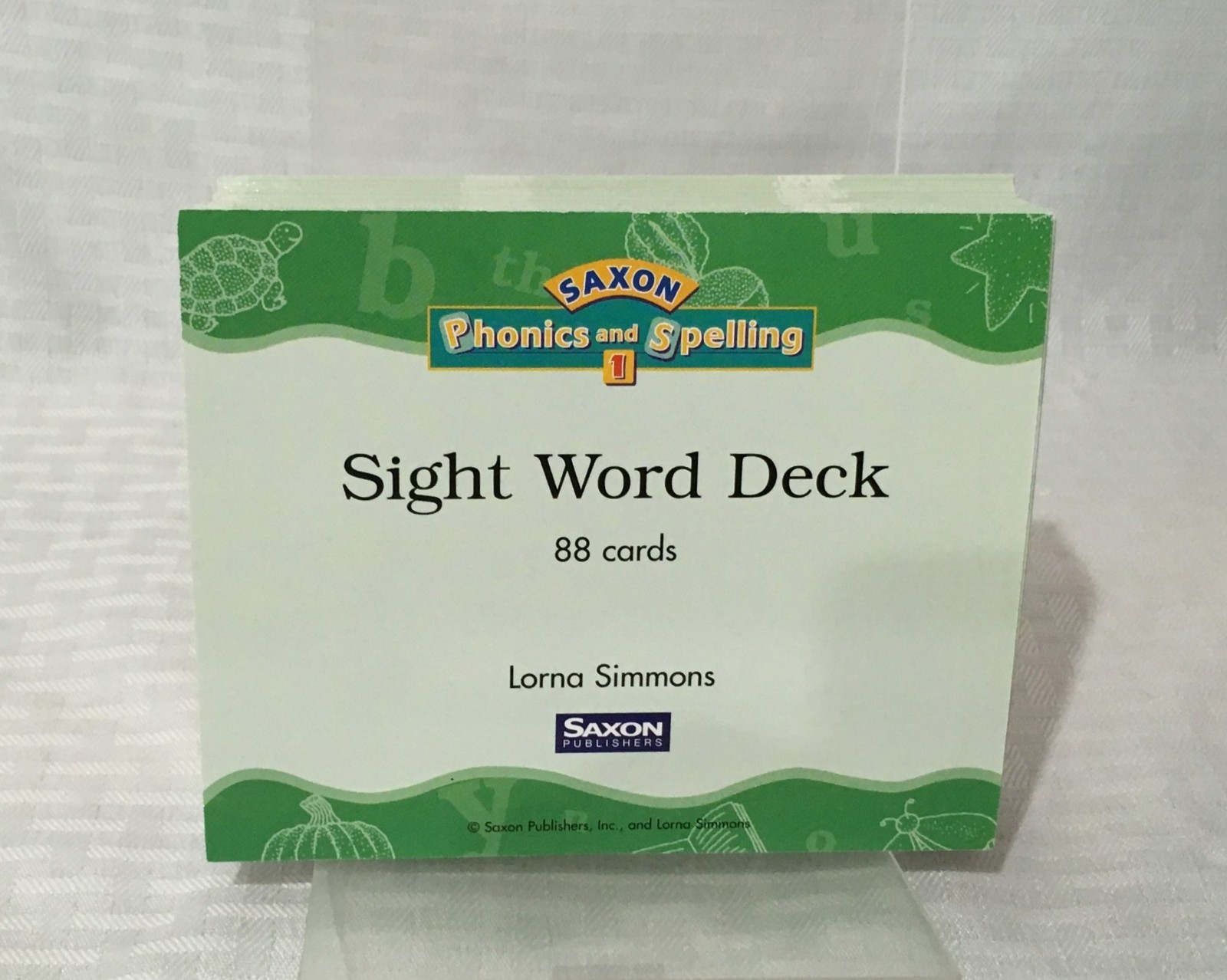 SAXON PHONICS & SPELLING SIGHT WORD DECK / 88 SIGHT WORD CARDS / GRADE 1