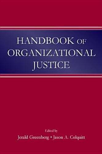 Handbook of Organizational Justice by Jerald Greenberg: Used