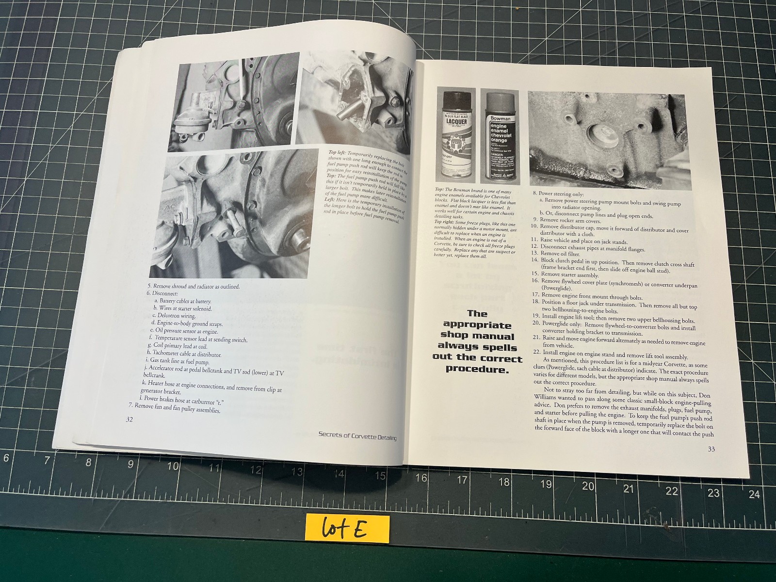 Chevrolet Corvette Secrets of Corvette Detailing Book 128 Pages by Mike Antonick