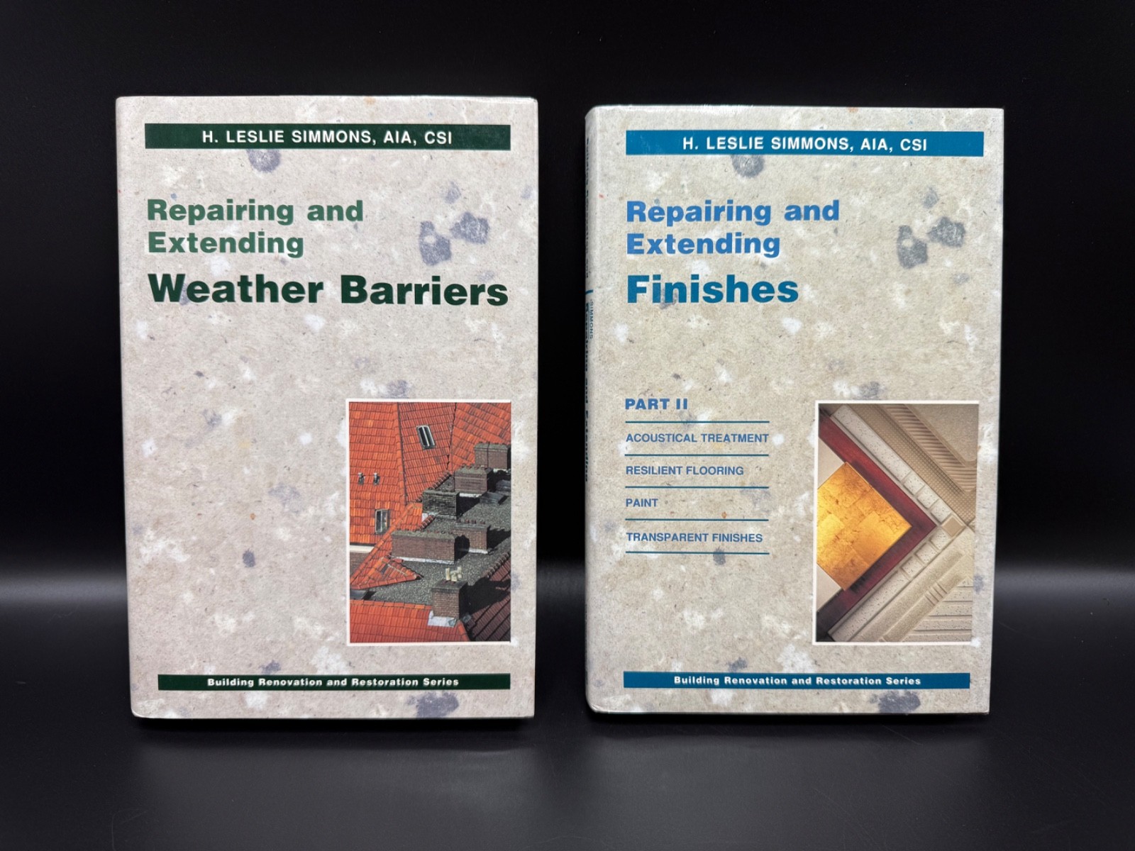 Repairing and Extending Weather Barriers/Finishes By H L Simmons 2 Vol Set Build