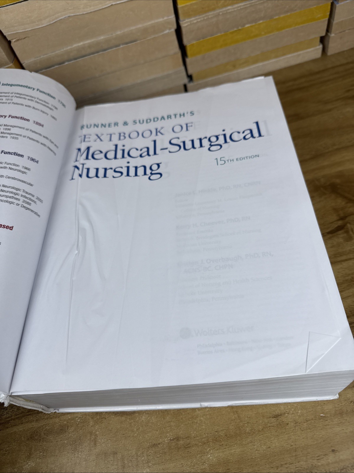 Brunner Suddarths Textbook of Medical-Surgical Nursing – Hardcover – ACCEPTABLE