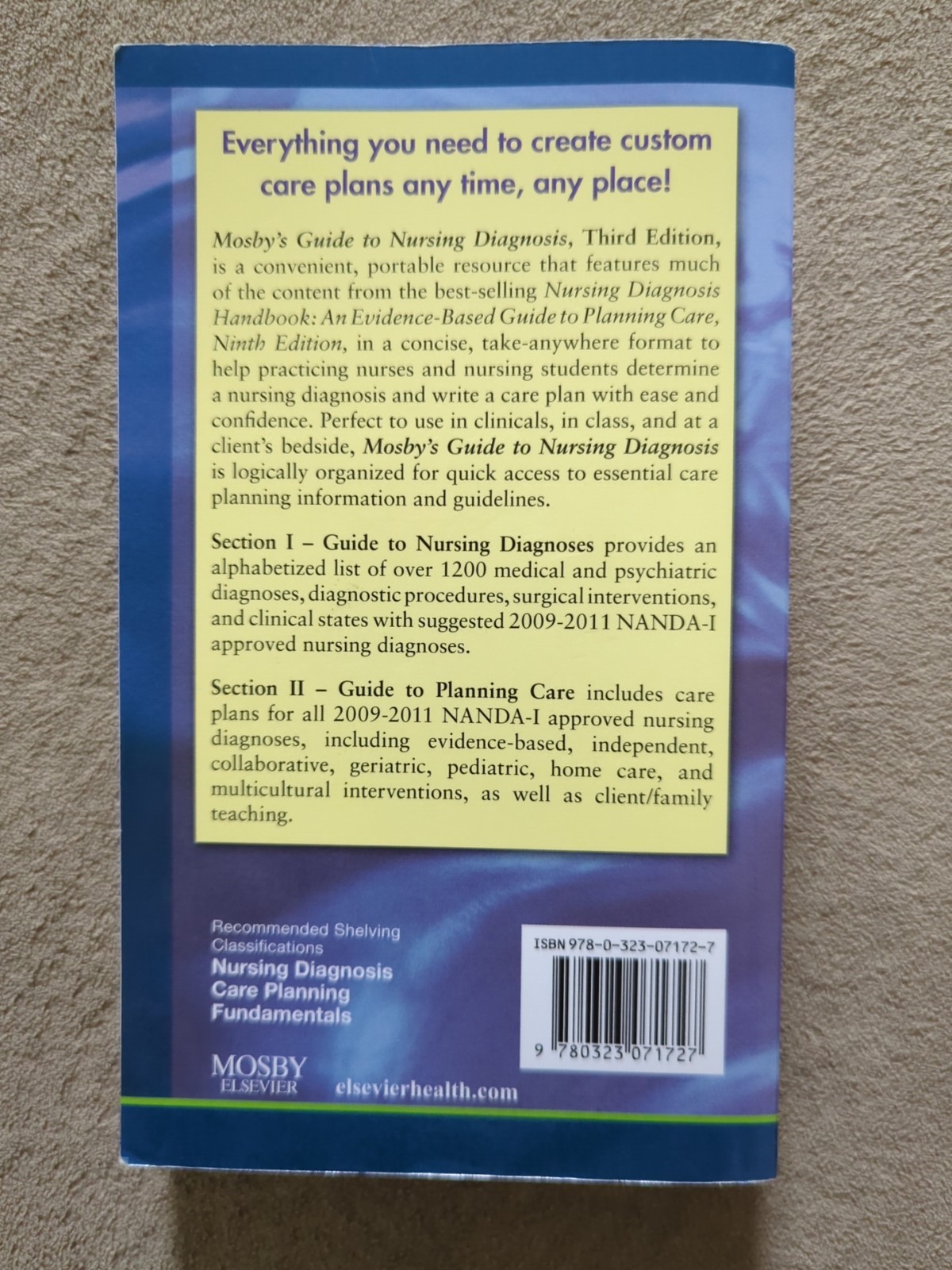 Early Diagnosis in Cancer Ser.: Mosby’s Guide to Nursing Diagnosis by Gail B….