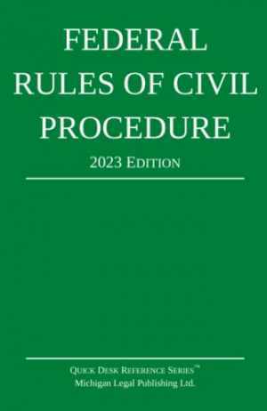 Federal Rules of Civil – Paperback, by Michigan Legal Publishing – Good