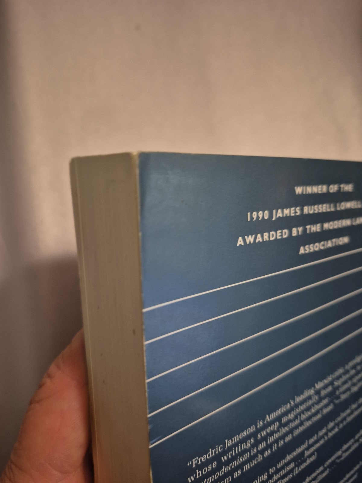 Postmodernism Cultural Logic of Late Capitalism Fredric Jameson Duke TPB Theory