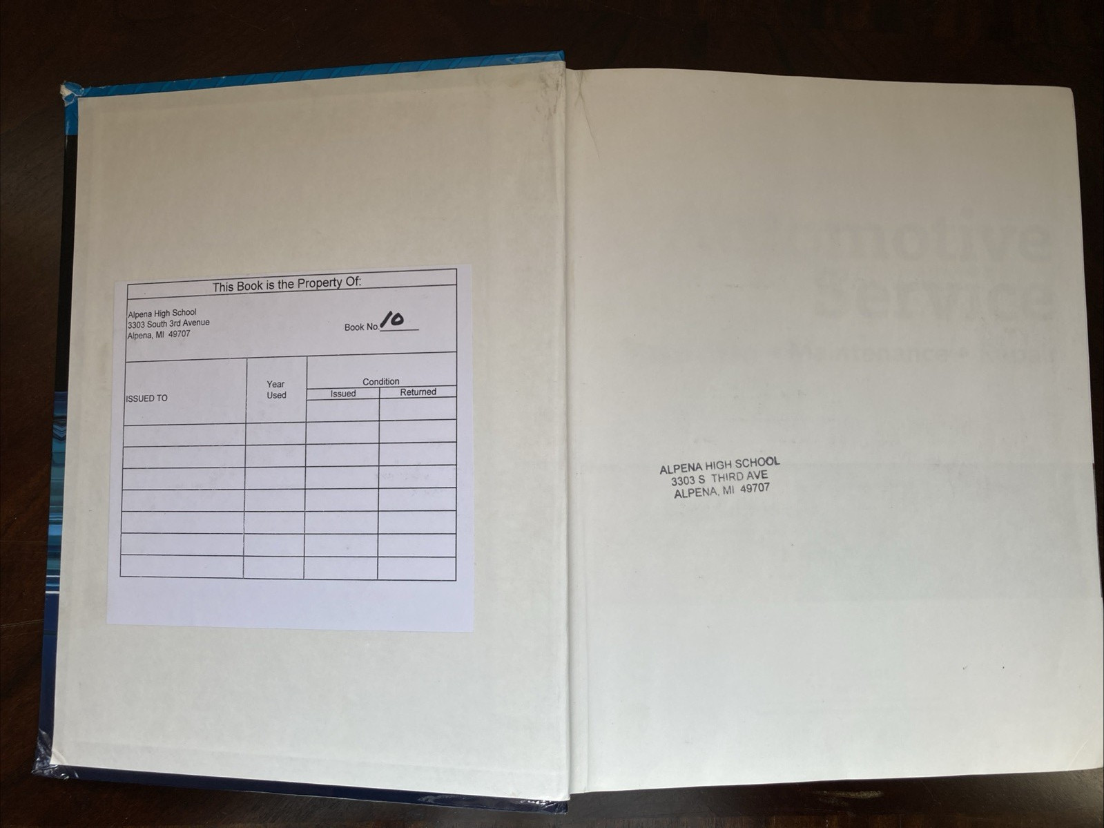 Automotive Service: Inspection Maintenance Hardcover Tim Gilles VERY GOOD BB3