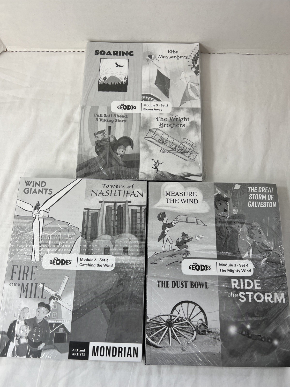 My Geodes Module 3 Sets 2, 3, & 4 Lot Of 3 Sealed Packs Of 5 (15 Books Total)