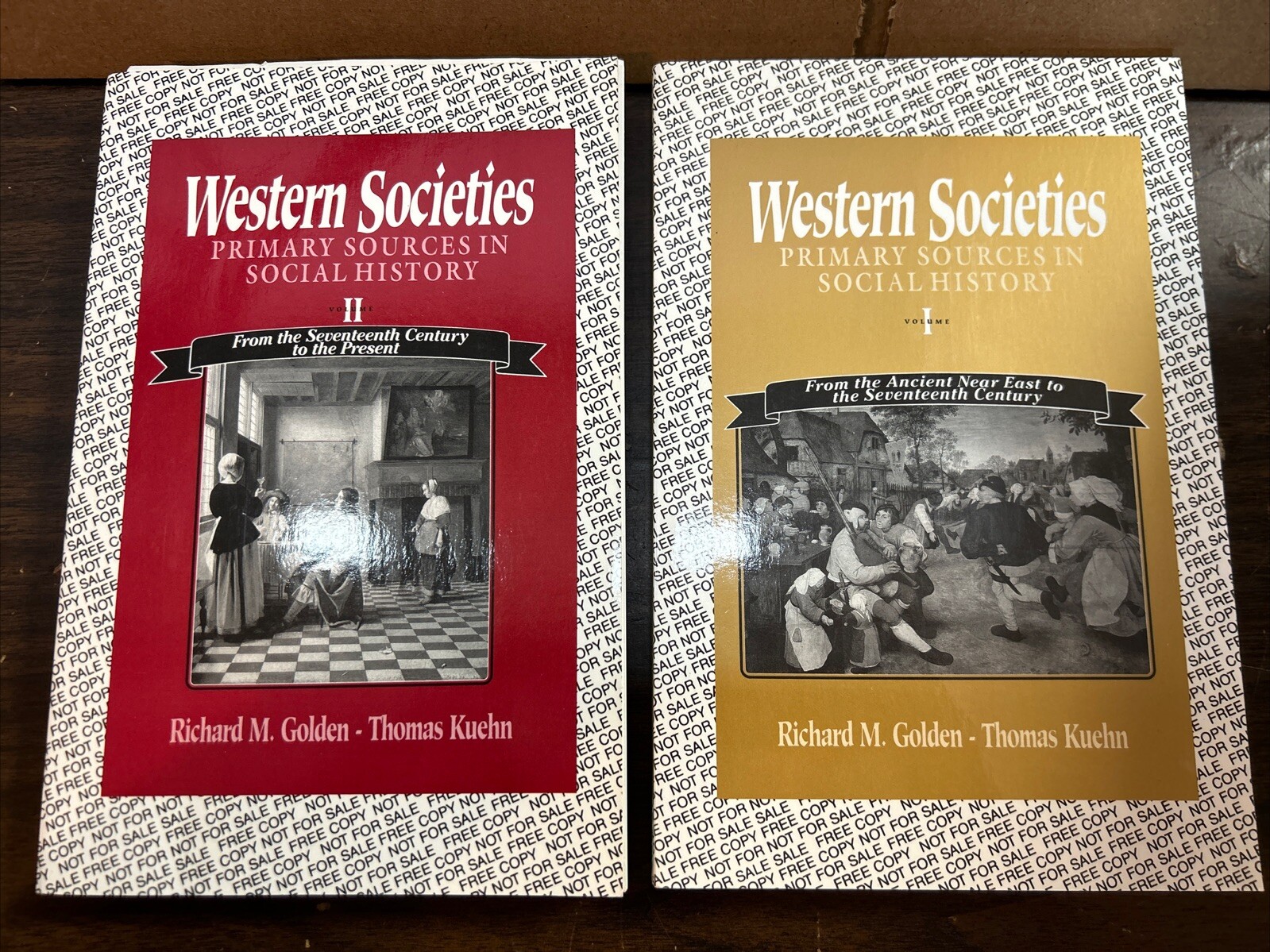 Western Societies : Primary Sources in Social History by R. M. Golden 2 Vol Set
