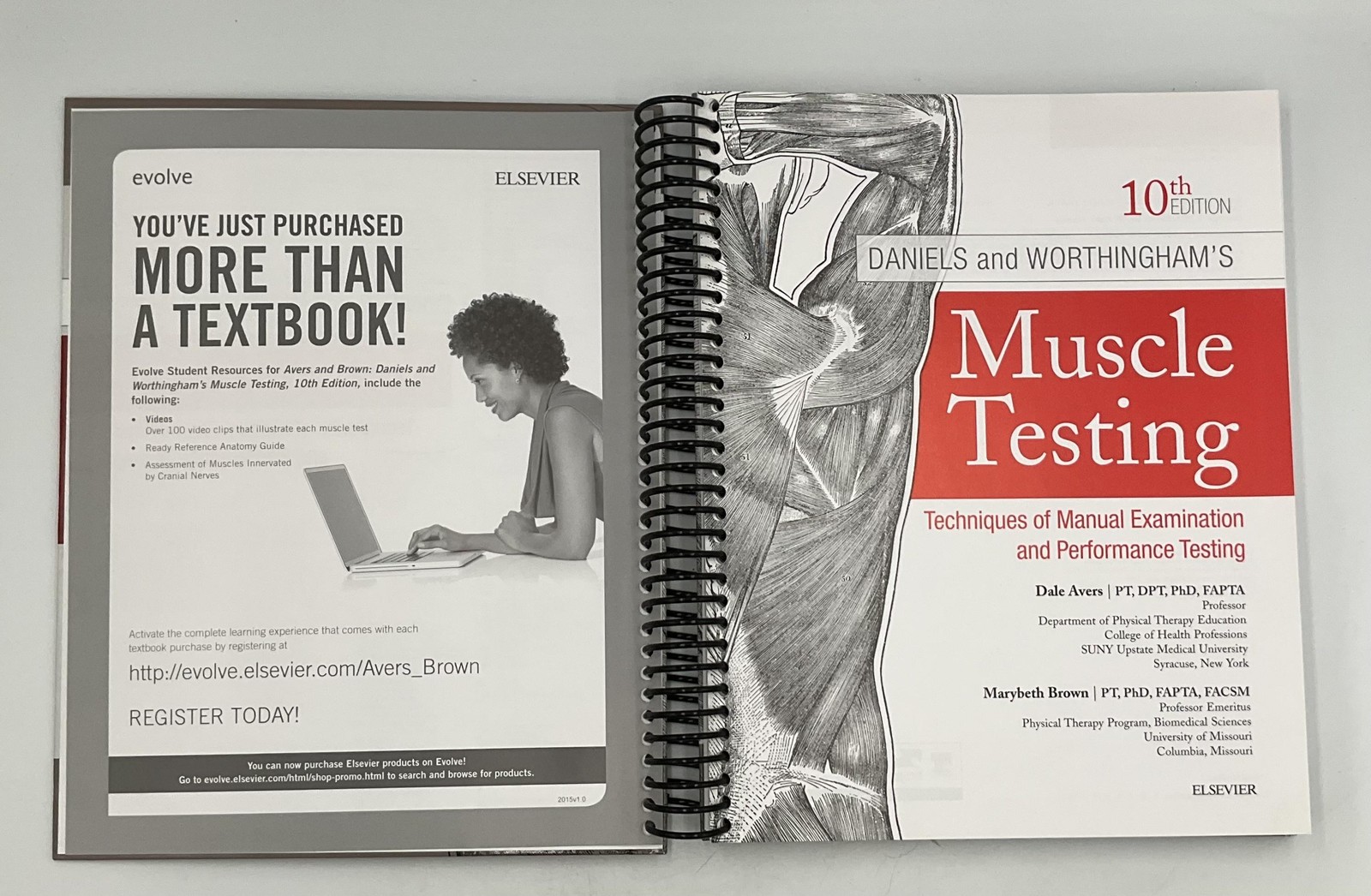 DANIELS & WORTHINGHAM’S Muscle Testing 10th Ed Avers Brown Spiral Elsevier 2019