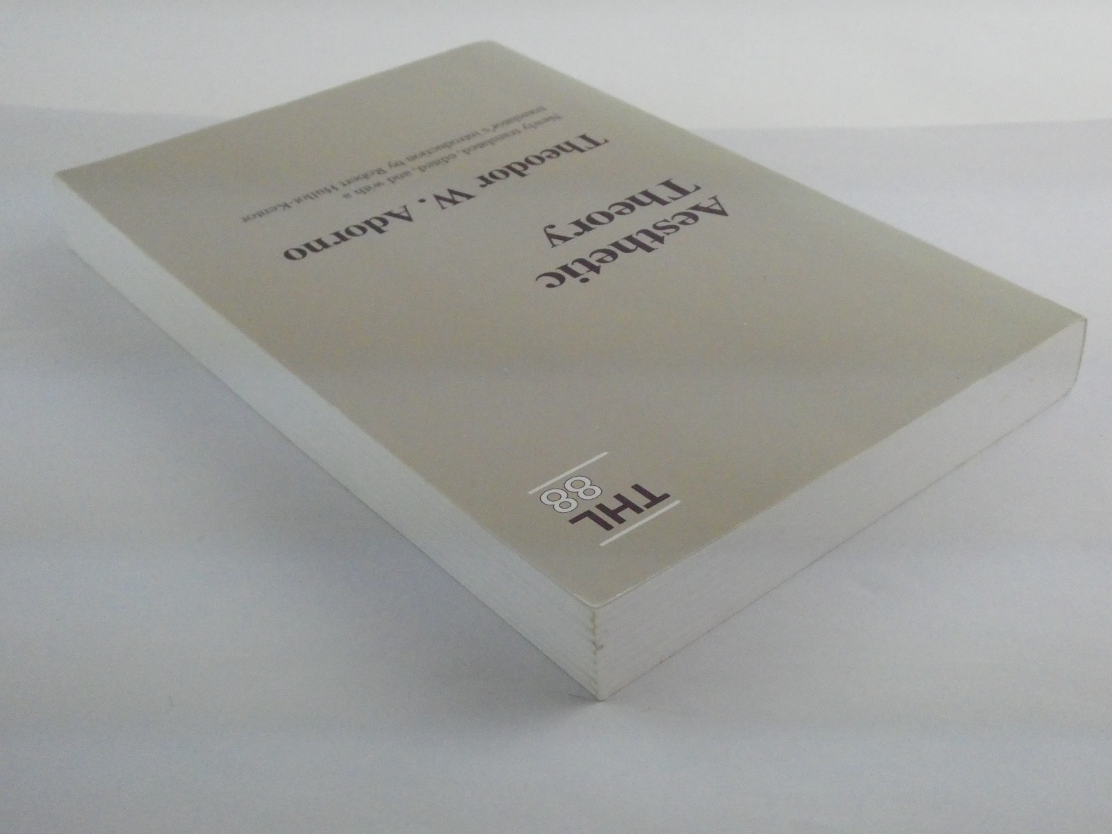 Aesthetic Theory Volume 88 Theory and History of Literature by Theodor W. Adorno