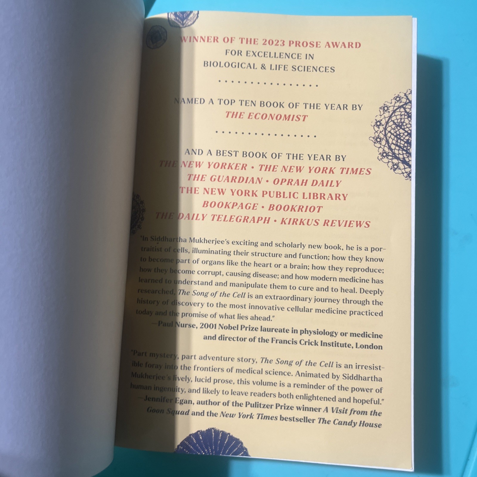 Song of the Cell An Exploration of Medicine & the New Human Siddhartha Musherjee