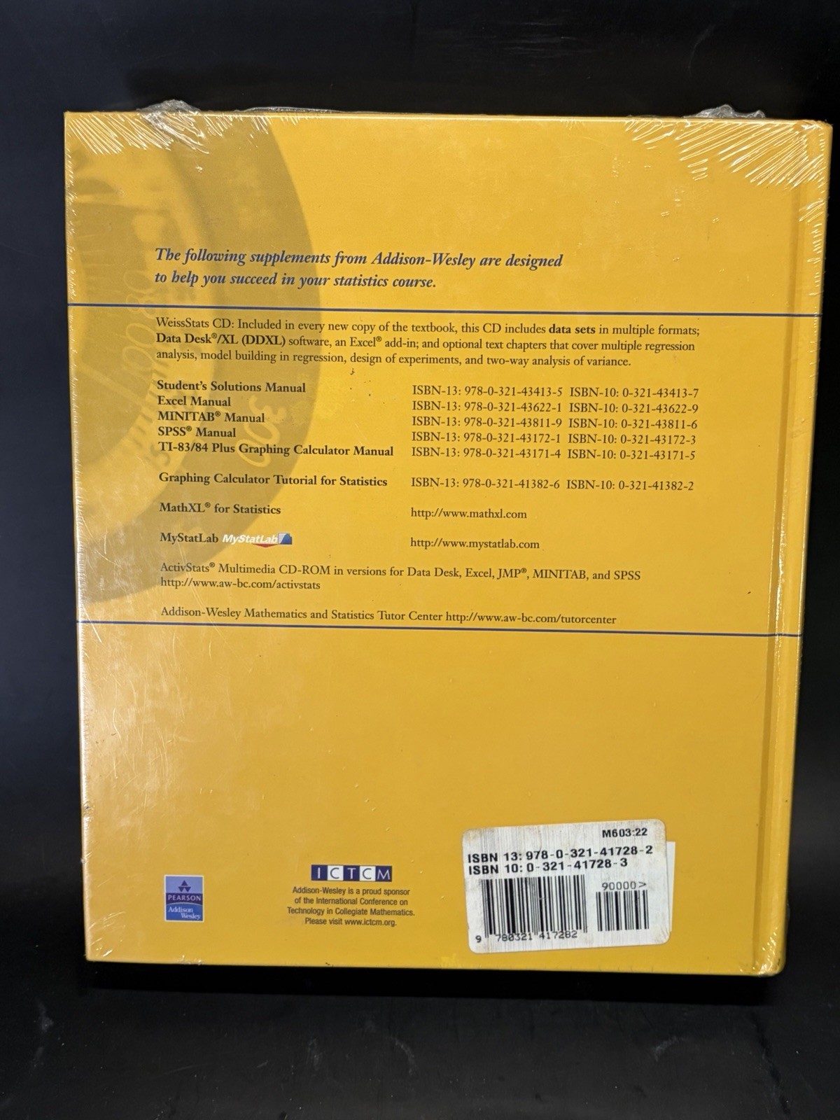 Introductory Statistics by Neil A. Weiss (8th Edition) – BRAND NEW SEALED