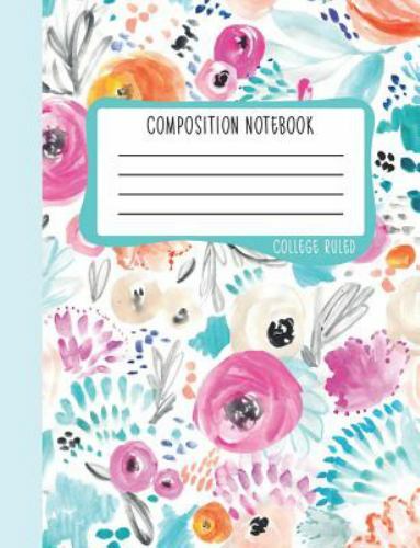 Composition Notebook: College Ruled: 100+ Lined Pages Writing Journal: Modern…