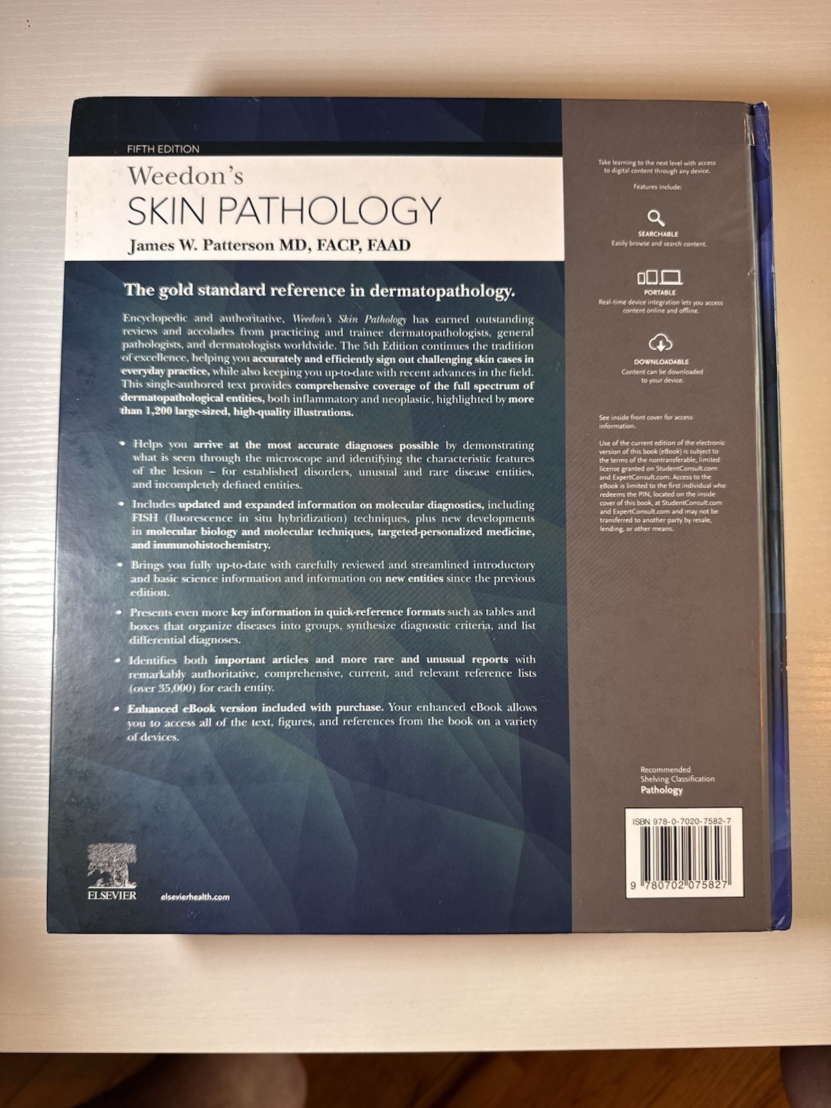 Weedon’s Skin Pathology 5th Edition Hardcover James W Patterson Elsevier