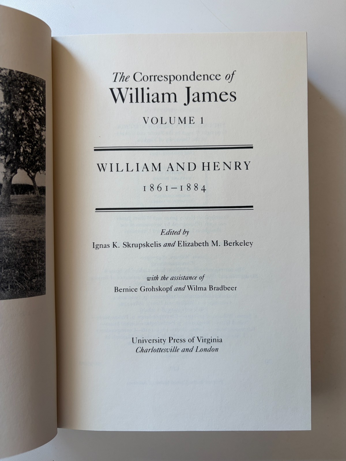 The Correspondence of William James Volumes 1 & 2 1992 HC DJ Set Lot Virginia