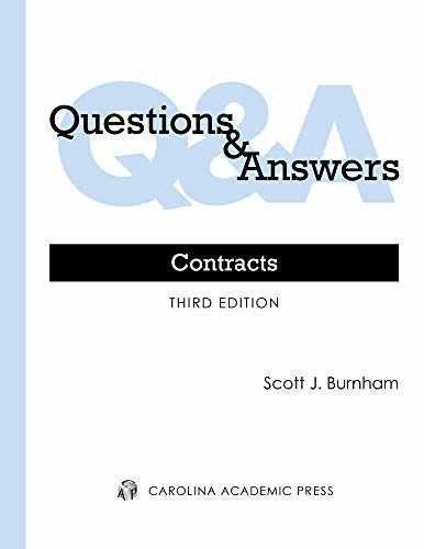 Questions & Answers: Contracts – Paperback, by Burnham Scott – Very Good o