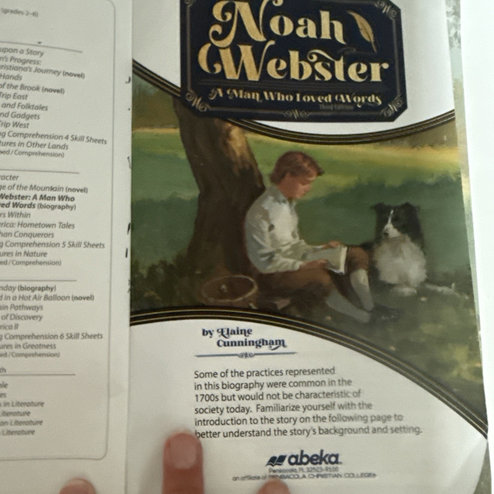 Abeka Reading Grade 5, Noah Webster Novel Reader Homeschool Curriculum