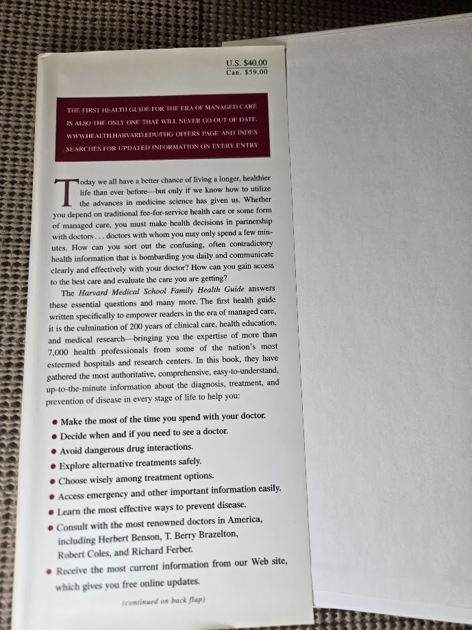 Harvard Medical School Family Health Guide – Hardcover – GOOD