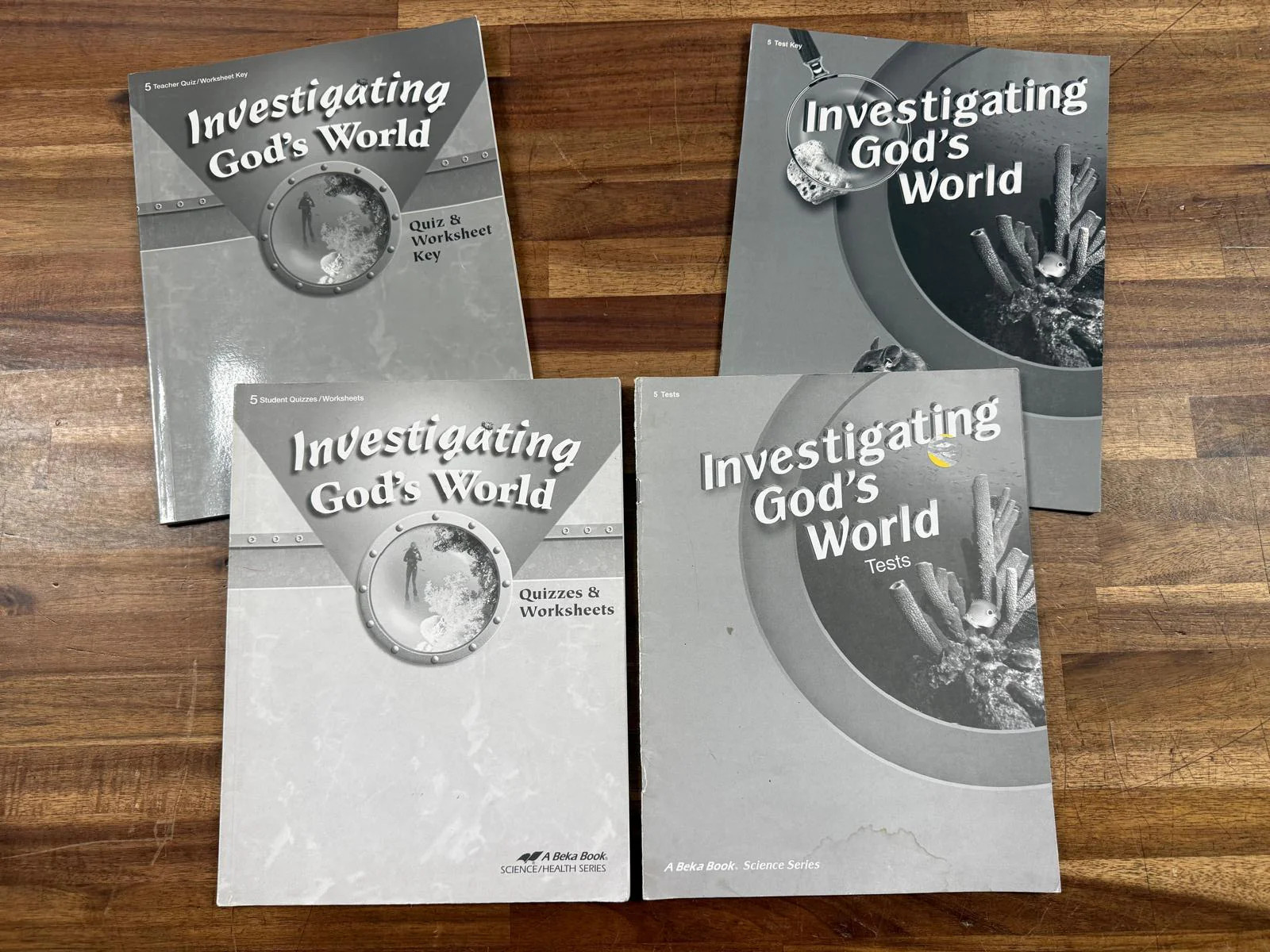 Abeka Science Investigating God’s World Gr 5 4th Ed SET (VG)
