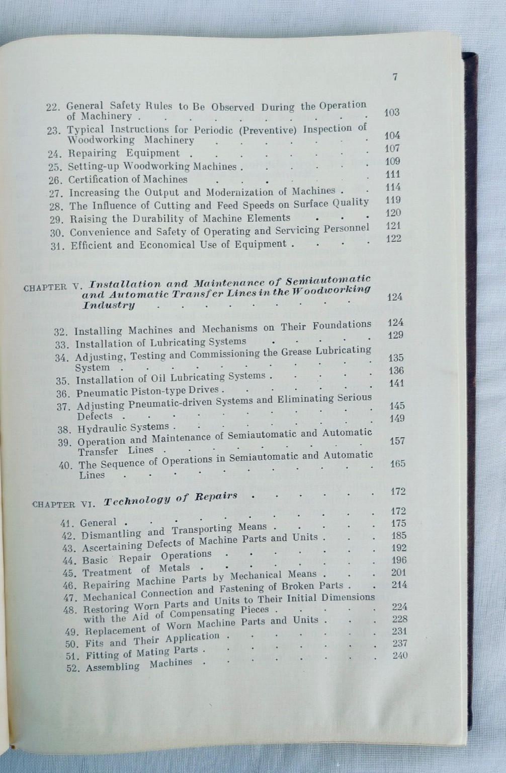 Installation and Maintenance of Woodworking Machinery by Sheinov, Mir Publishers