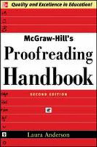 McGraw-Hill’s Proofreading – paperback, 9780071457644, Laura Killen Anderso, new