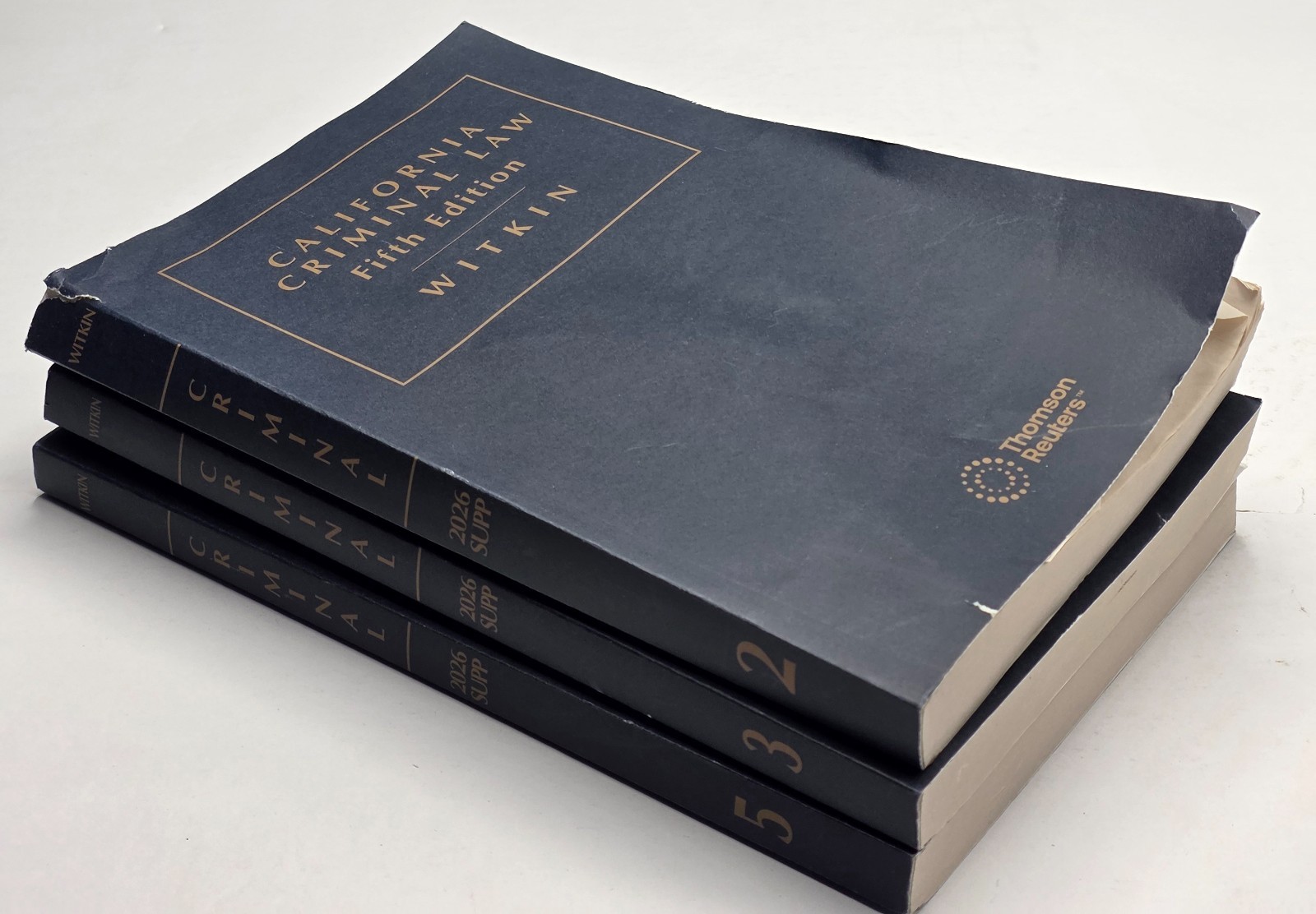 California Criminal Law 5th Edition Witkin Thomson Reuters Paperback Vol. 2-3, 5