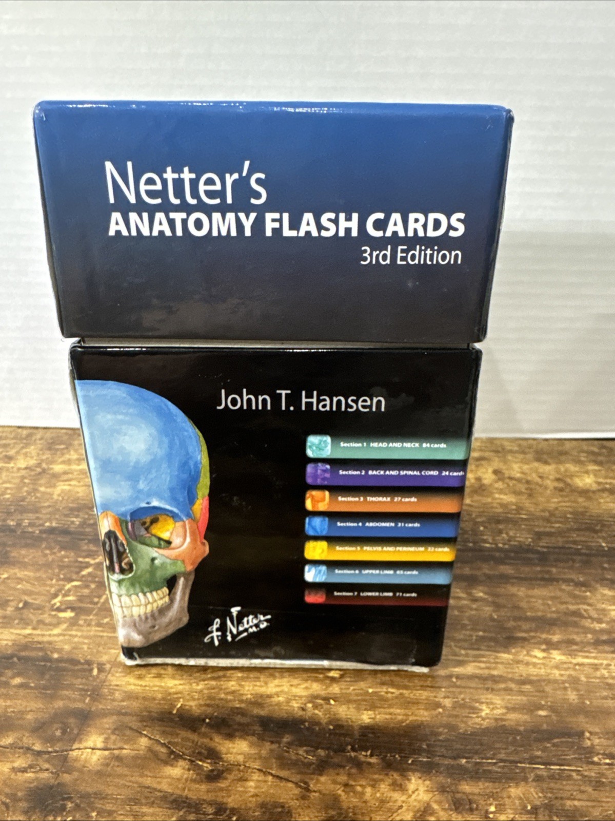 Netter’s Anatomy Flash Cards: with Online – Cards, by John T. Hansen – Good