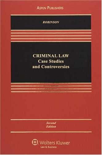 Criminal Law: Case Studies and – Hardcover, by Paul H. Robinson – Acceptable