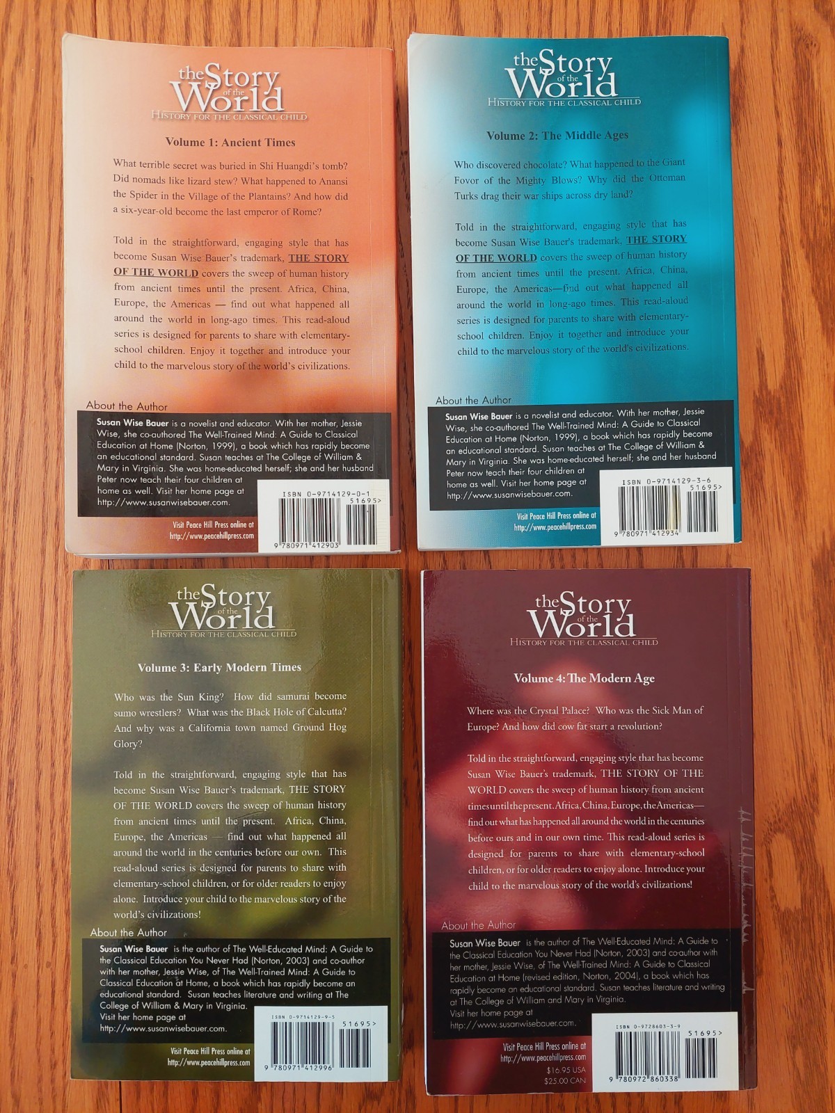 The Story of The World by Susan Wise Bauer, Volumes 1-4 Elementary History
