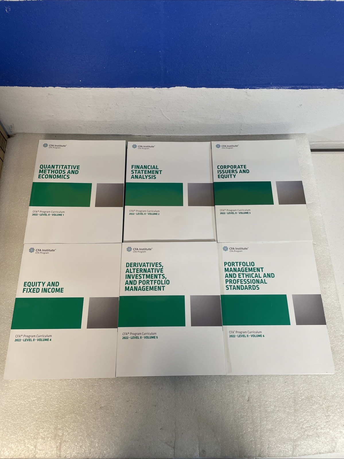 2022 CFA Program Curriculum Level II Complete Book Set Volumes 1/2/3/4/5/6 New
