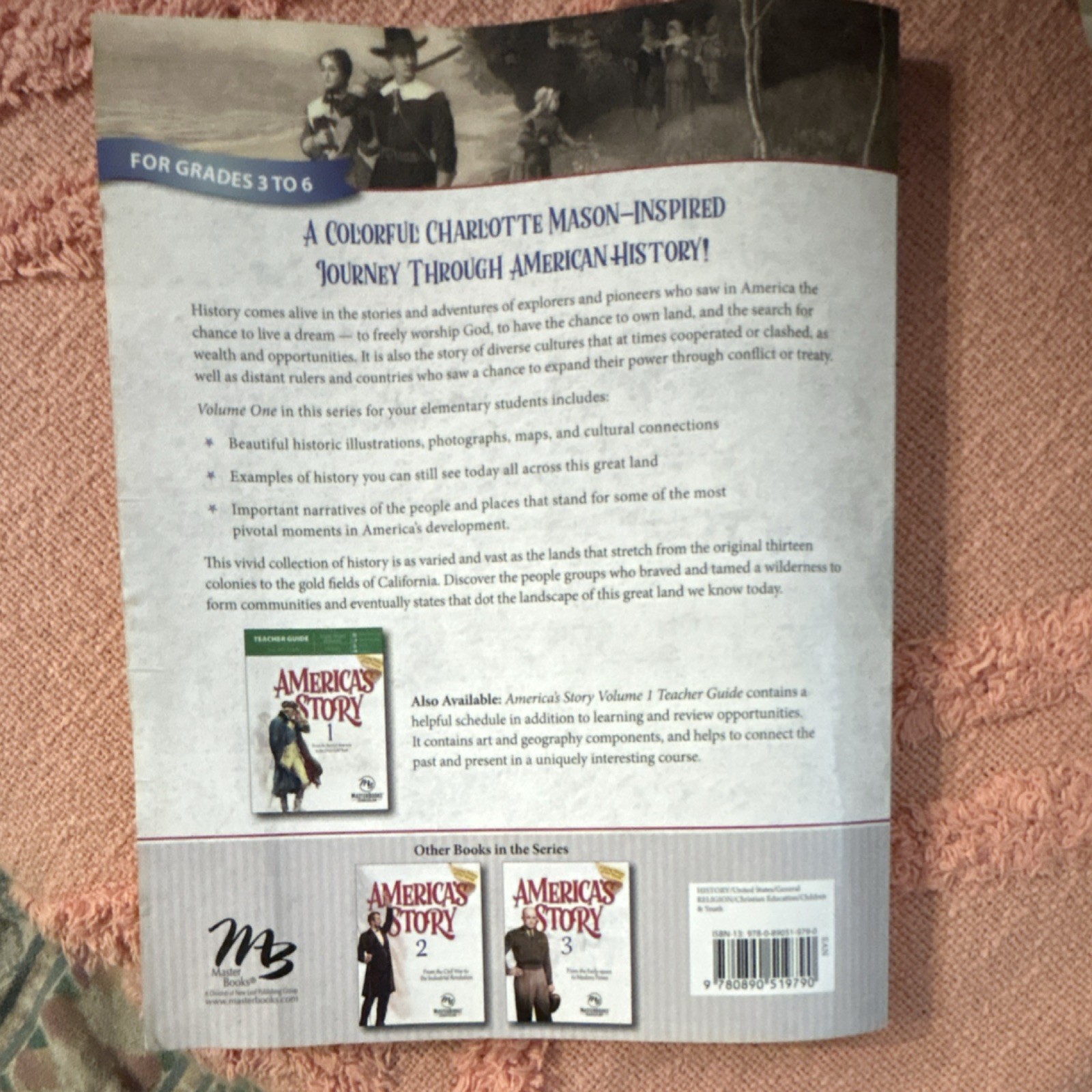 Master Books America’s Story 1 Paperback Textbook 2017 Elementary History