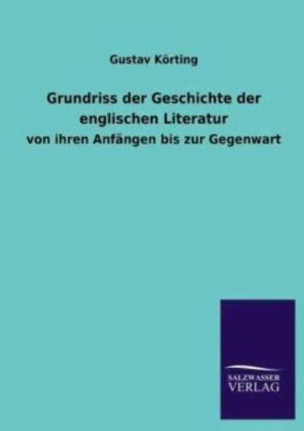 Grundriss Der Geschichte Der Englischen Literatur