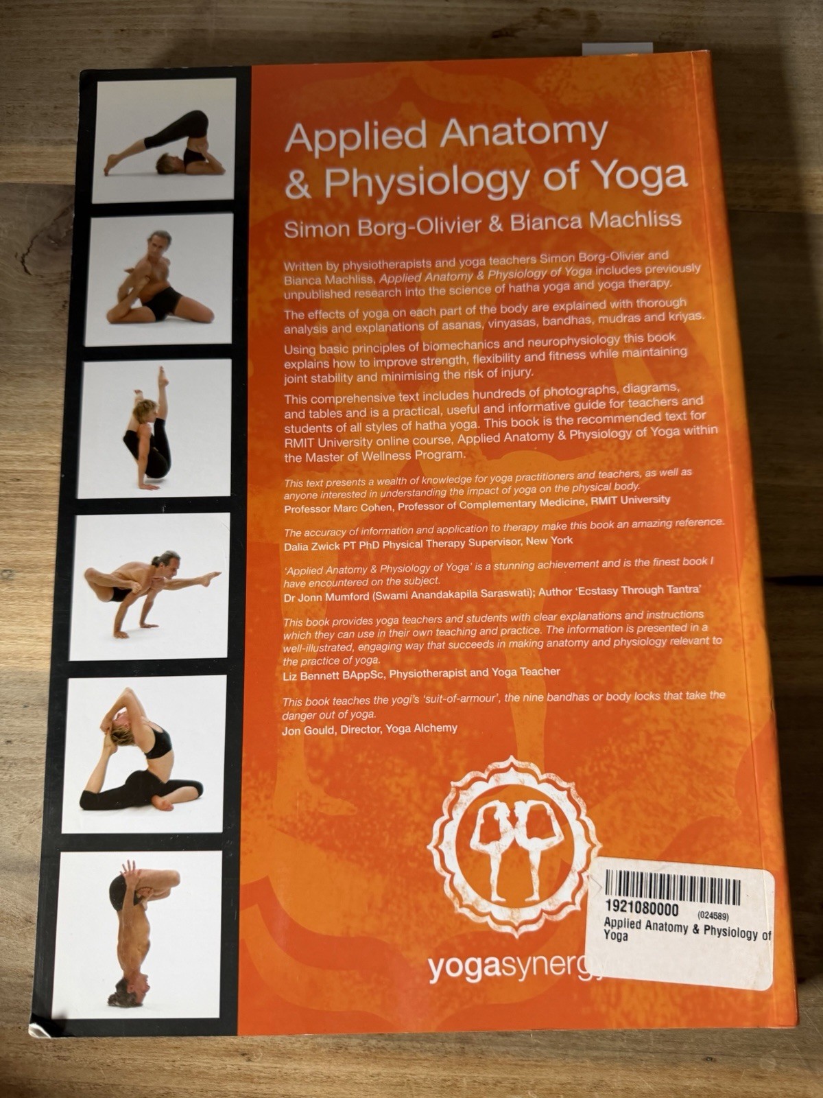 Applied Anatomy & Physiology of Yoga PB by Borg-Olivier & Machliss