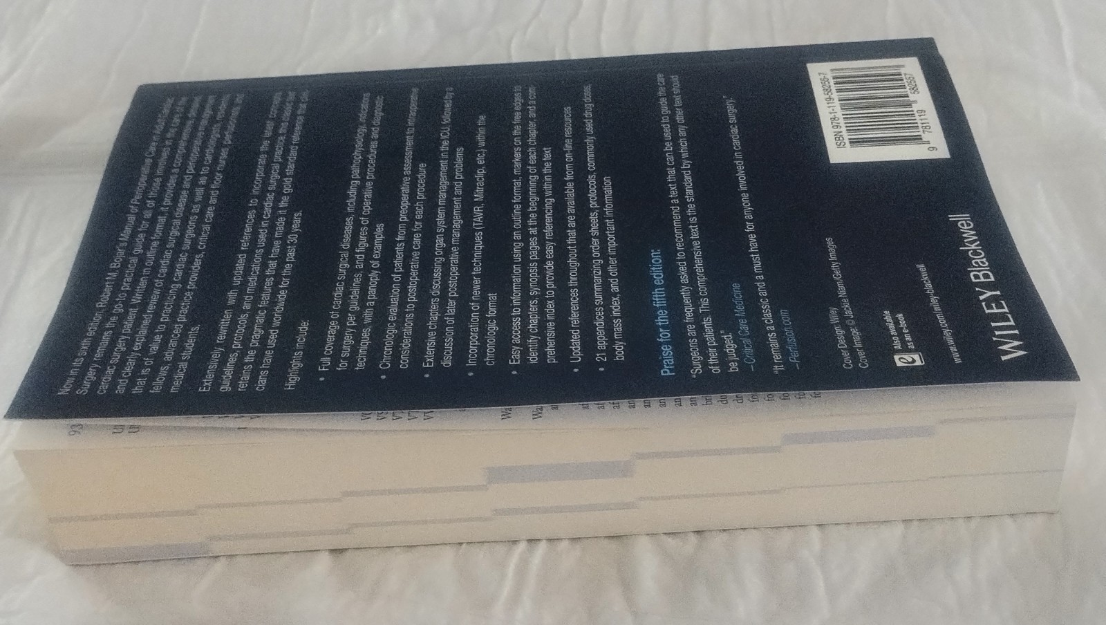 Manual of Perioperative Care in – Paperback, by Bojar Robert M – Very Good