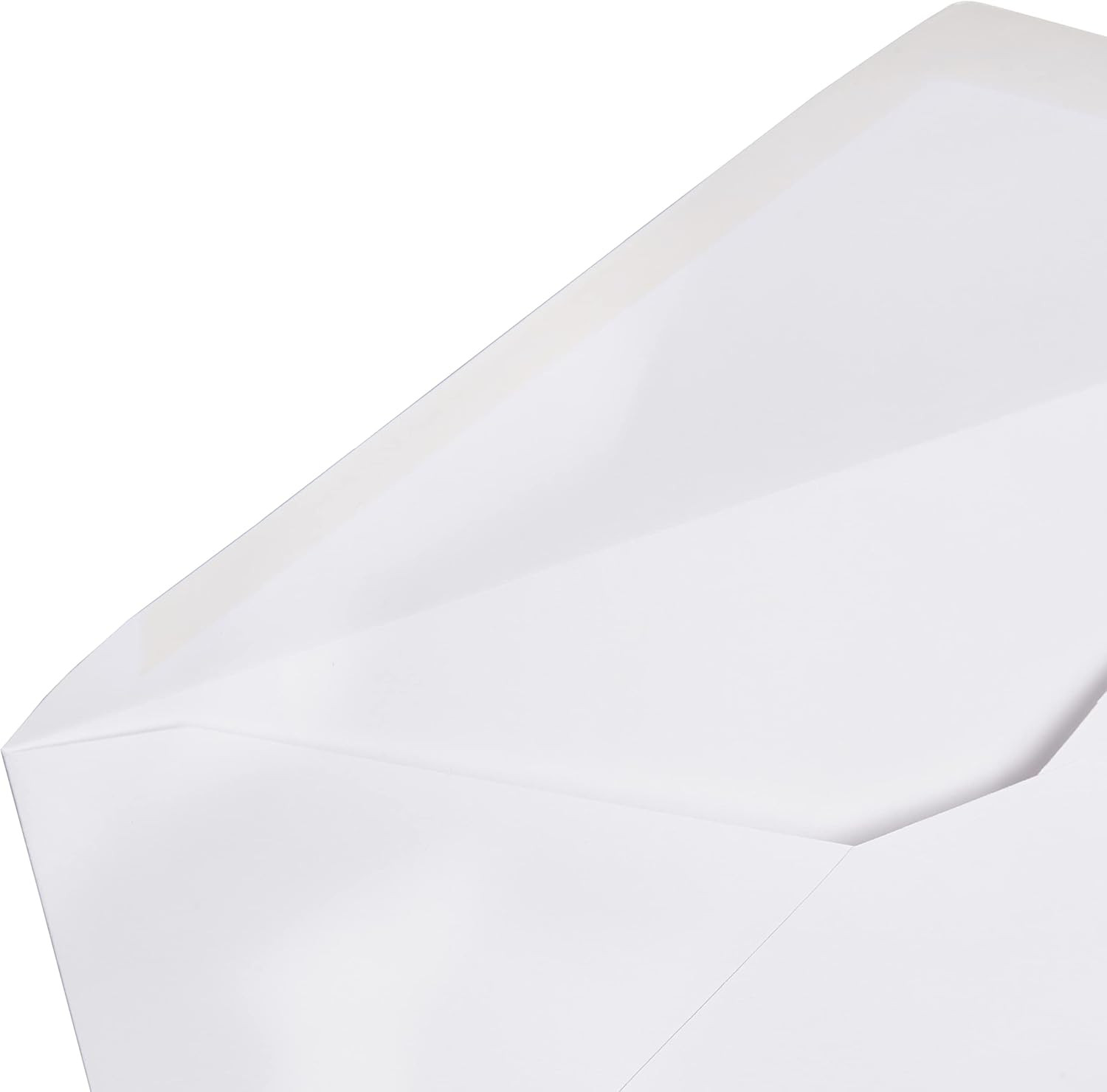 #10 Business Letter Envelopes with Gummed Seal, No Tint, White, 500-Pack