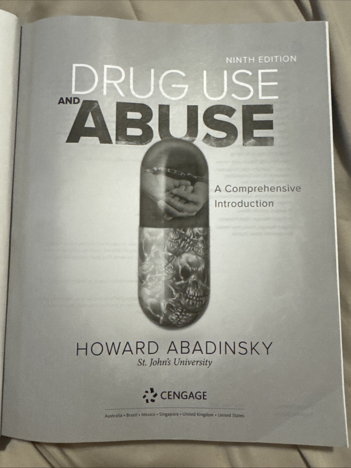 Drug Use And Abuse: A Comprehensive Introduction By Howard Abadinsky